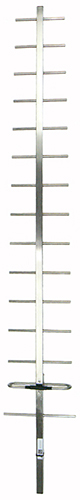 UHF 15 element square boom scaled Yagi, stainless steel, 520-720MHz, specify 20MHz, 14dBd – 1.9m